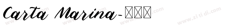 Carta Marina字体转换